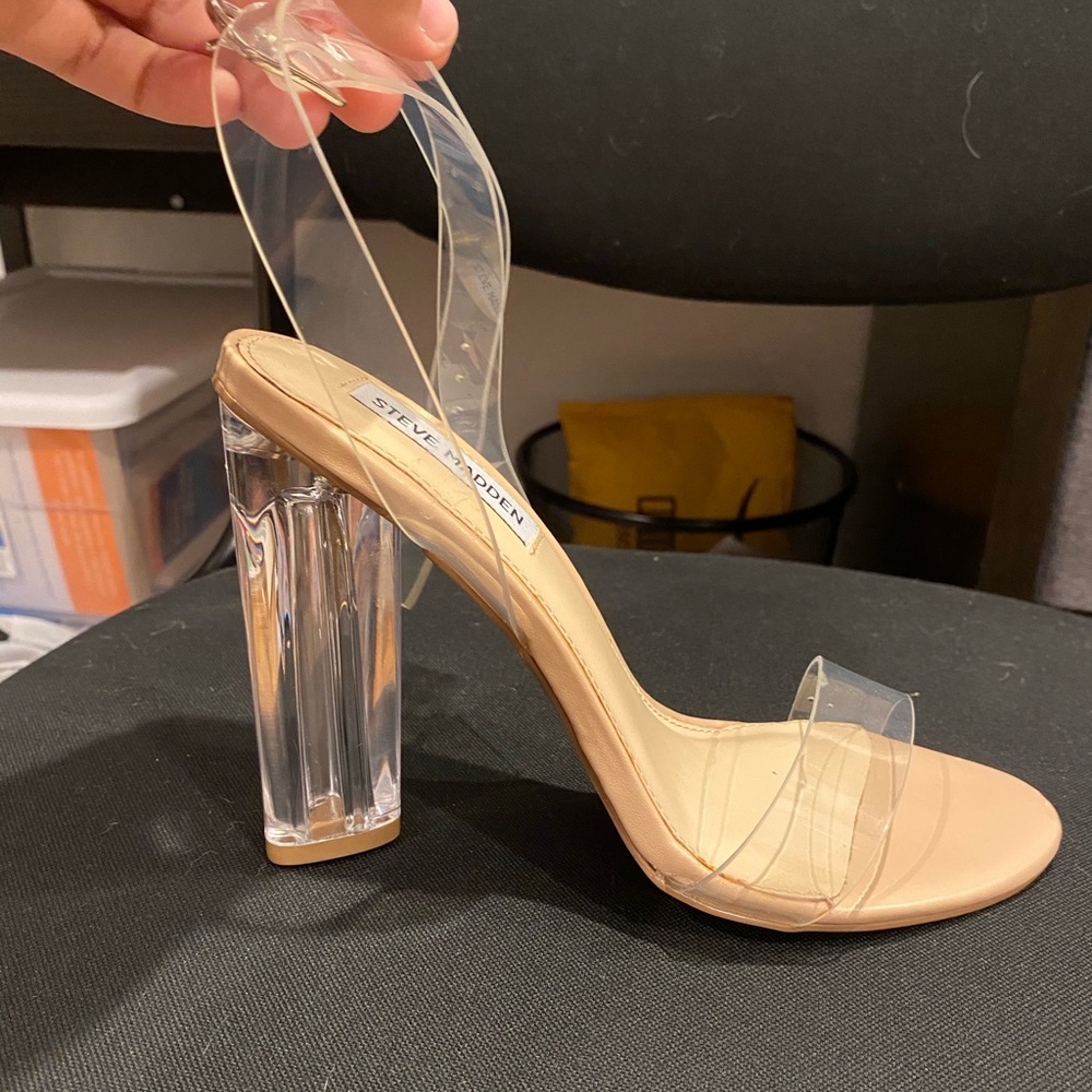 Steve Madden Transparent Nude Heel